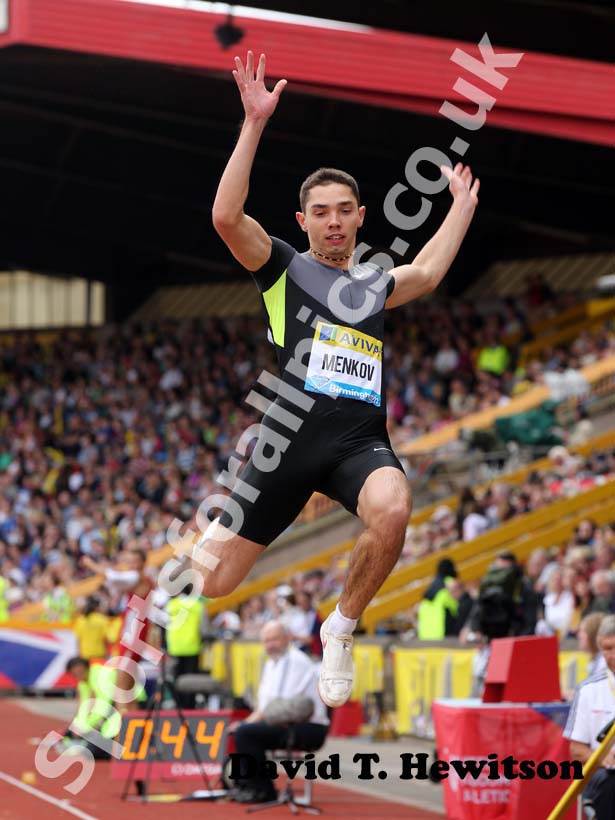 Aleksandr Menkiv, long jump, 2012 Samsung Diamond League, Birmingham.